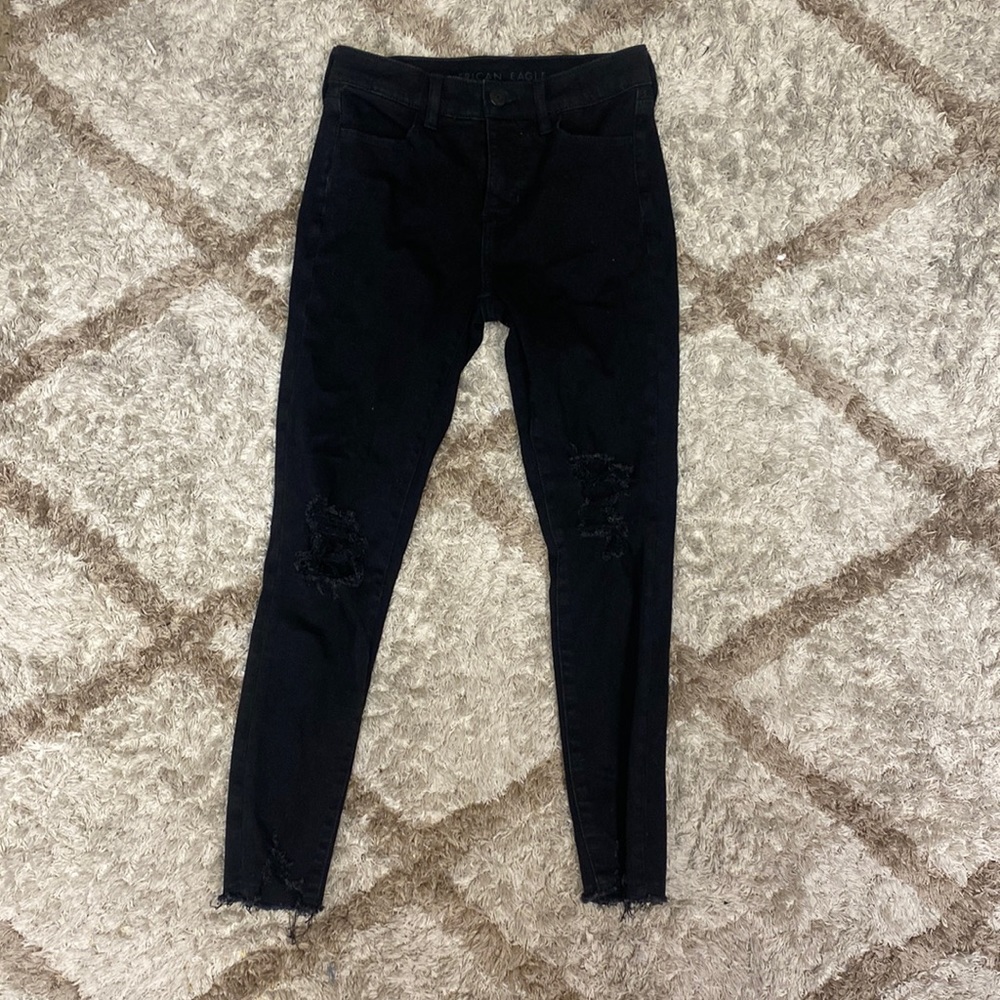 Black American eagle jeans